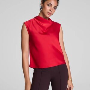 SPANX Silky Smooth Cowl Neck Sleeveless Top